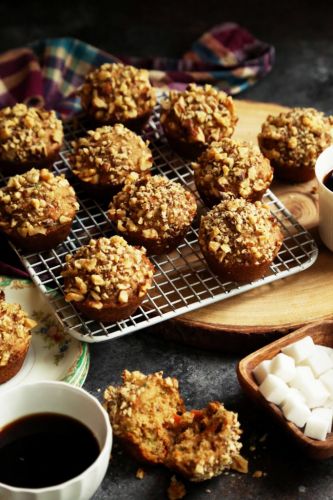 Vegan Carrot and Zucchini Harvest Muffins