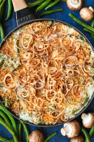 Green Bean Casserole with Crispy Fried Shallots