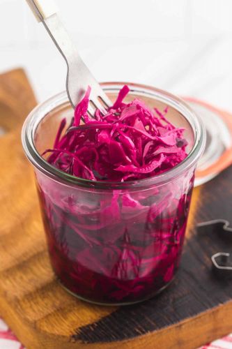 Pickled red cabbage