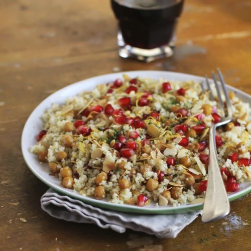 Chickpea couscous salad