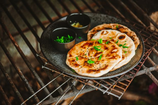 Grilled Naan Bread just like in India