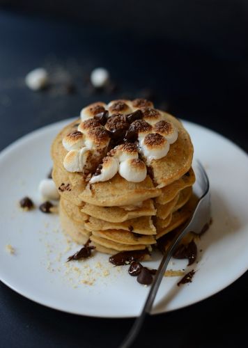 Vegan S'mores Pancakes