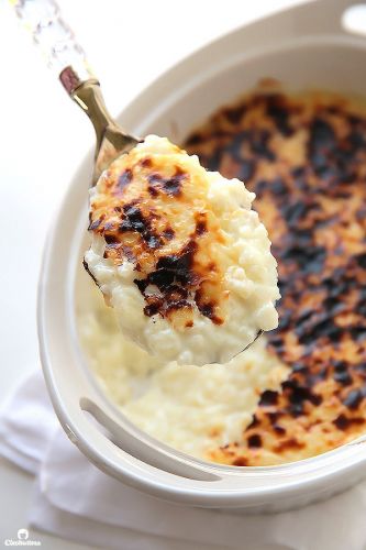 Creamy Broiled Rice Pudding - Middle East