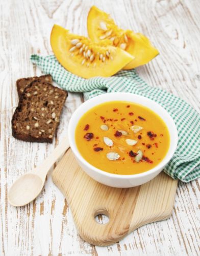 Sweet potato and pumpkin soup