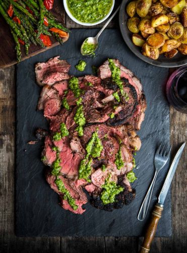 Grilled Picanha Steak with Chimichurri - Brazil