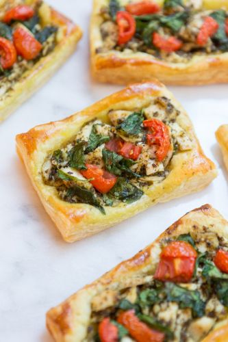 Chicken Pesto Tarts