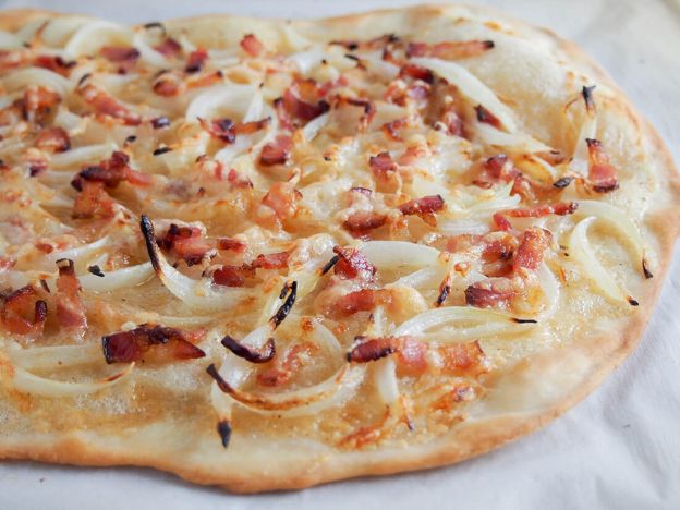 Flammekueche (Tarte Flambée from Alsace)