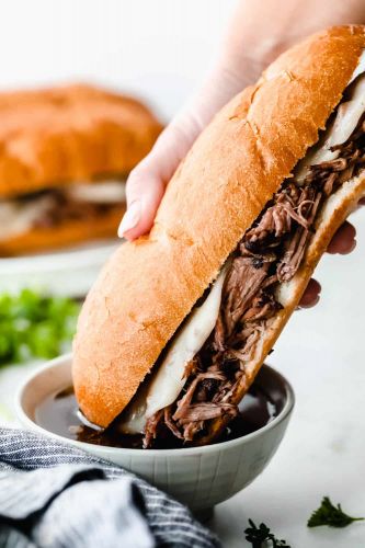 Slow Cooker French Dip Sandwiches