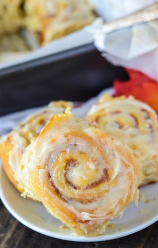 Pumpkin cinnamon rolls