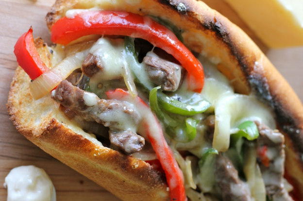 Philly Cheesesteak With Garlic Aioli