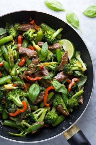 Lime Beef And Basil Stir Fry