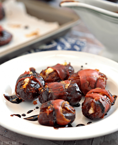 Prosciutto Wrapped Goat Cheese Stuffed Dates