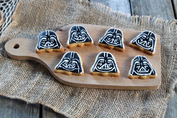 Darth Vader shortbread cookies