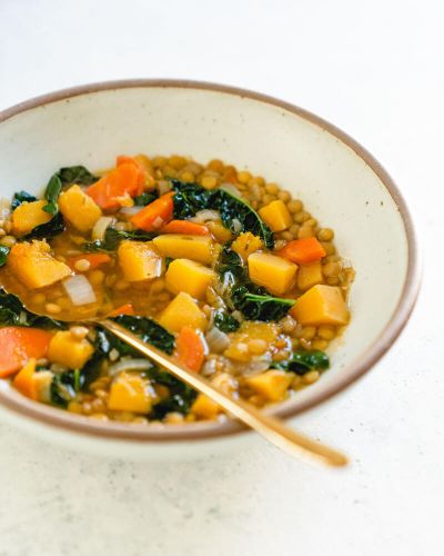 Superfood Butternut Squash Lentil Soup