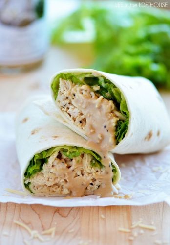 chicken Caesar wraps