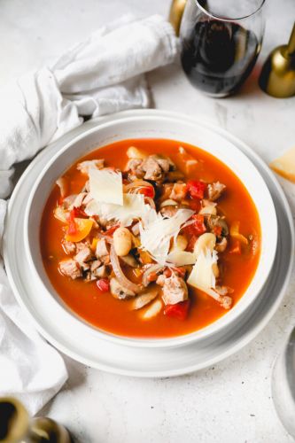 Chicken Cacciatore Soup