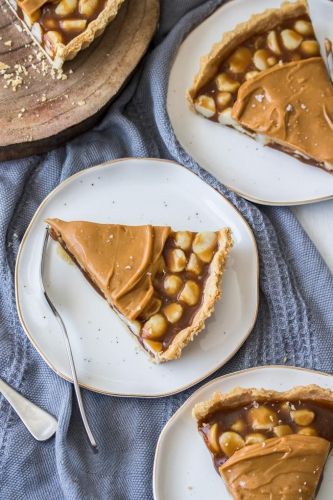 Macadamia Salted Caramel Tart