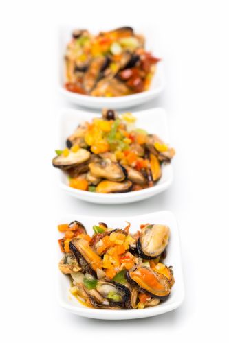 Marinated mussels