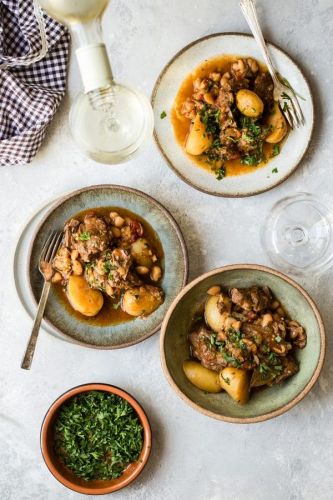 Pressure Cooker Lamb Casserole with Baby Potatoes