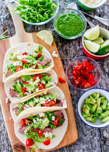 Steak Tacos with Chimichurri Sauce