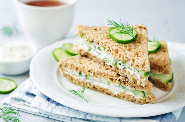 Cucumber and Cream Cheese Sandwiches