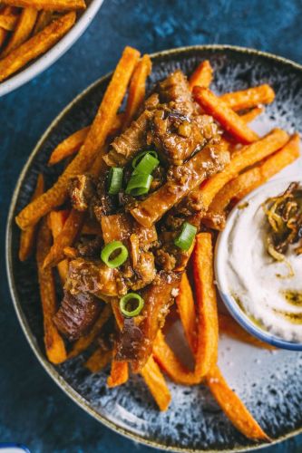 Honey Pork Loaded Fries