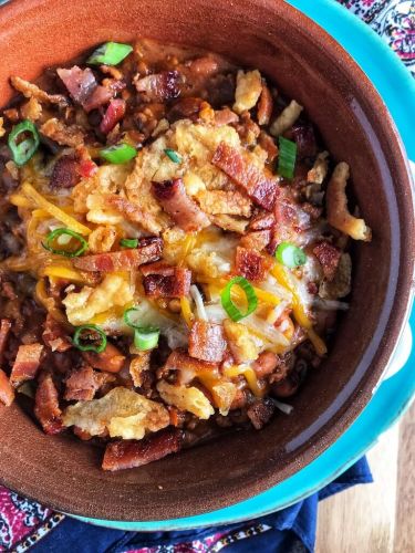 Bacon Cheeseburger Chili