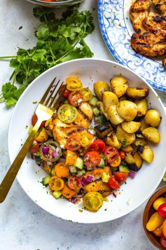 Grilled Chicken with Cucumber Salsa