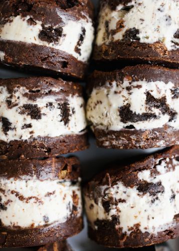 Brownie Ice Cream Sandwiches