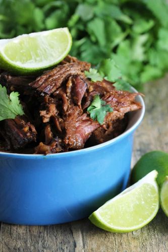 Easy Slow Cooker Chili-Lime Mexican Shredded Beef