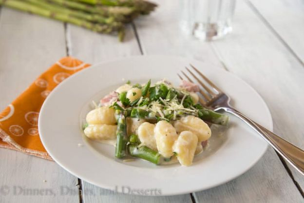 creamy spring gnocchi