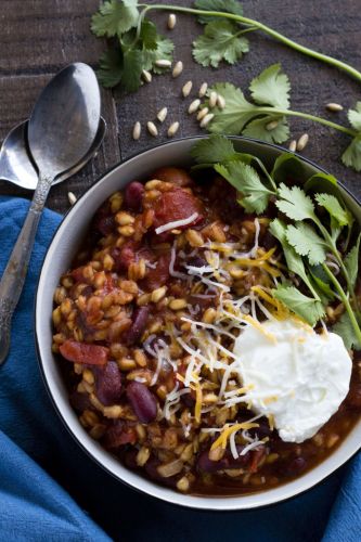 Easy Farro Chili