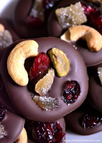 Chocolate Fruit And Nut Clusters