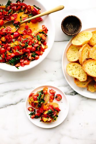 Cherry Tomato Bruschetta