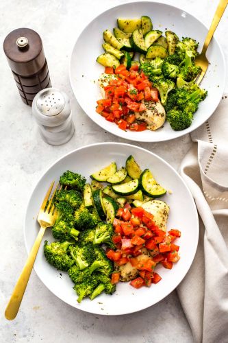 Sheet Pan Bruschetta Chicken