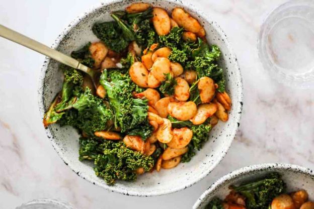 One-Pot Butter Beans and Greens