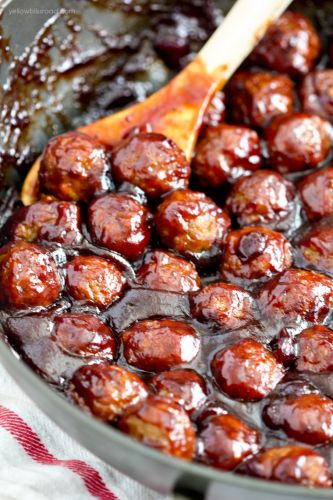 Spicy Cranberry BBQ Meatballs