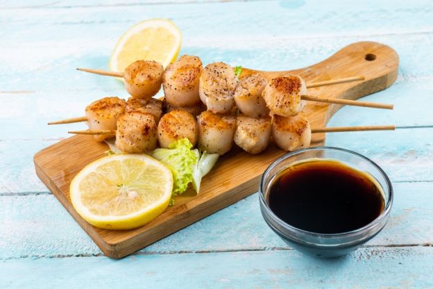 Grilled Scallop Skewers