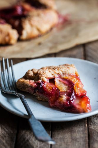 Vegan Spelt Plum Galette