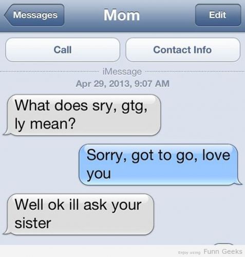 Awkward Texts Between Parents and Kids