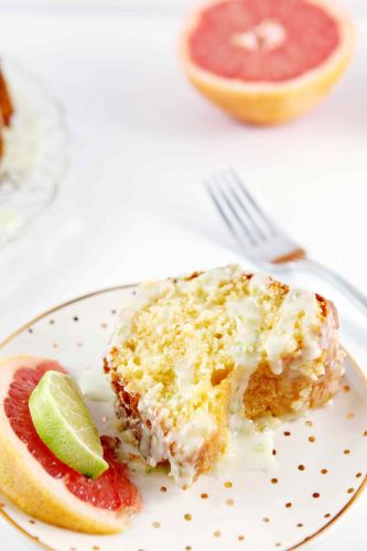 Paloma Citrus Cake with Tequila Lime Glaze