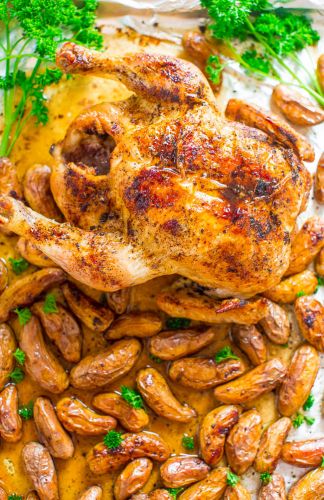 Whole-Roasted Chicken And Potatoes