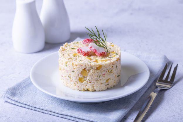 Russian Salad with Surimi