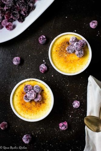 Eggnog Creme Brûlée