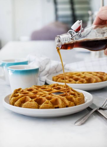 Vegan Pumpkin Waffles