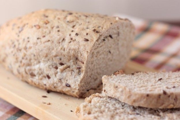 Collect broken glass pieces with bread