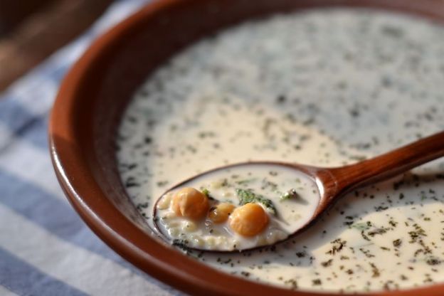 Turkish yogurt soup