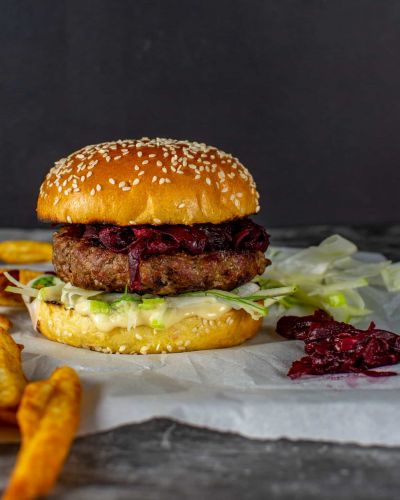 Aussie 'Style' Burger & Beetroot Relish