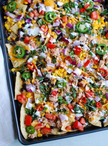 Southwestern Salmon Nachos