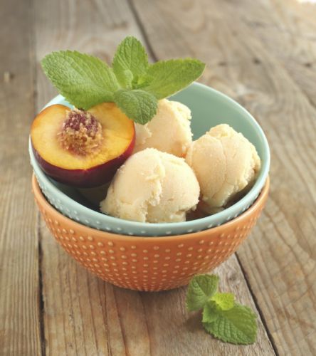 Nectarine sorbet